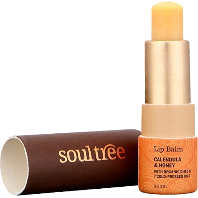 SOULTREE CALENDULA AND HONEY BUTTER LIP BALM, WHITE, 3 G - Image 1